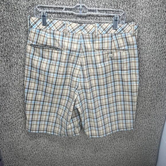 Walter Hagen Golf Shorts Mens 34 Multicolor Plaid Casual Flat Front Belt Loops - Picture 6 of 13